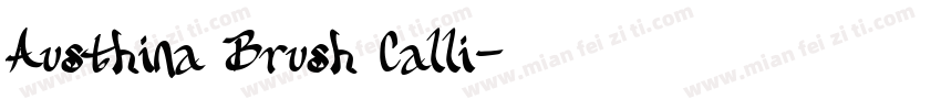 Austhina Brush Calli字体转换